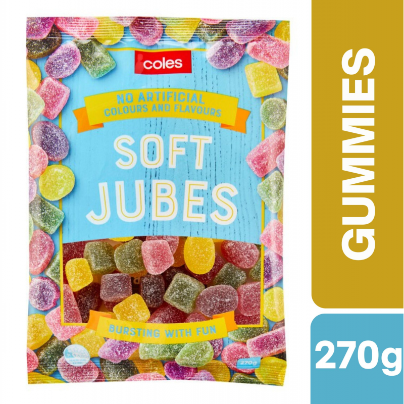 [Expiry: 14/02/2027] Coles Soft Jubes 270g