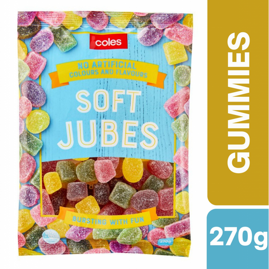[Expiry: 14/02/2027] Coles Soft Jubes 270g