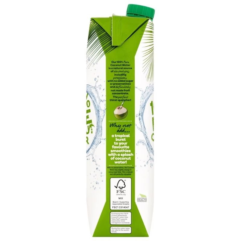 [CLEARANCE Expiry: 07/03/2026] Woolworths 100% Pure Coconut Water 1 Litre