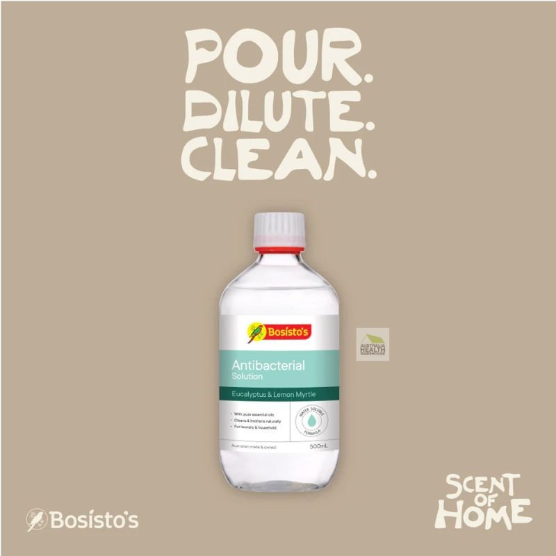 [Expiry: 05/2028] Bosisto's Antibacterial Solution 500mL