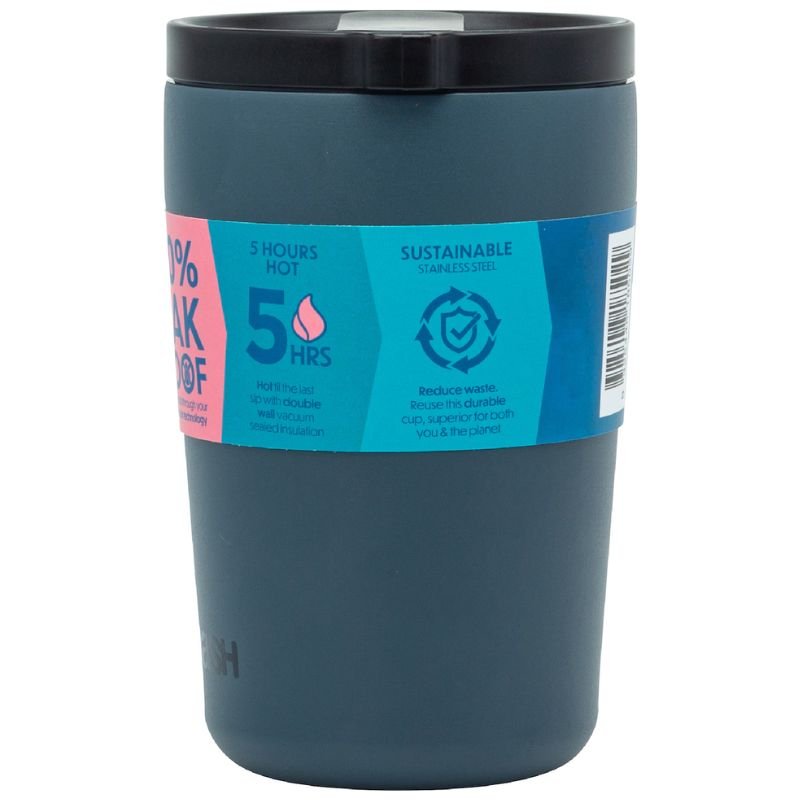 Smash Blue Stainless Steel Barista Cup 355mL (TEAL BLUE)