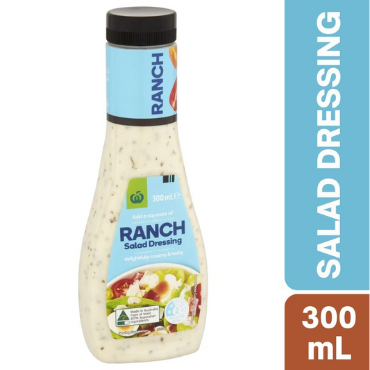 [Expiry Date: 10/12/2026]  Woolworths Ranch Salad Dressing 300mL