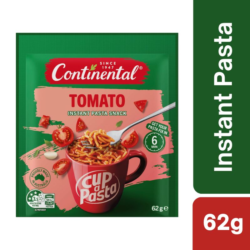 [Expiry Date: 25/12/2026] Continental Instant Pasta Tomato 62g