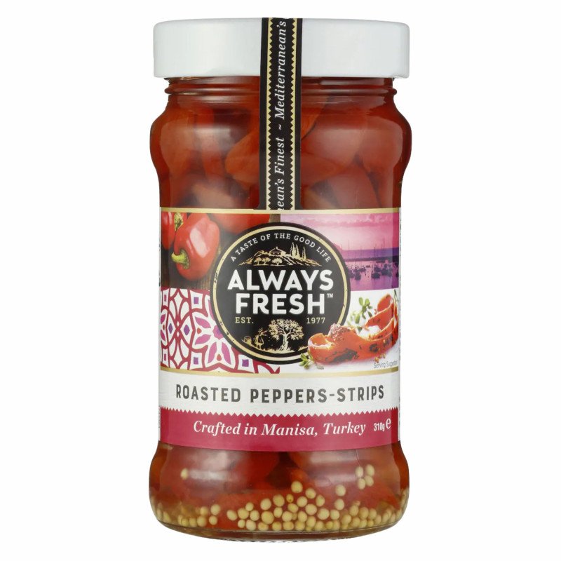 [Expiry Date: 28/02/2028] Always Fresh Roasted Peppers Strips 310g