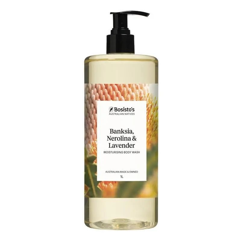 Bosisto's Banksia, Nerolina & Lavender Body Wash 1 Litre Pump