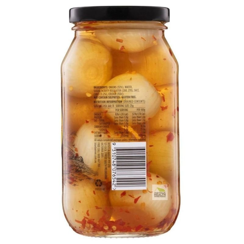 [Expiry: 07/11/2026] Blue Banner Pickled Onions Chilli 525g