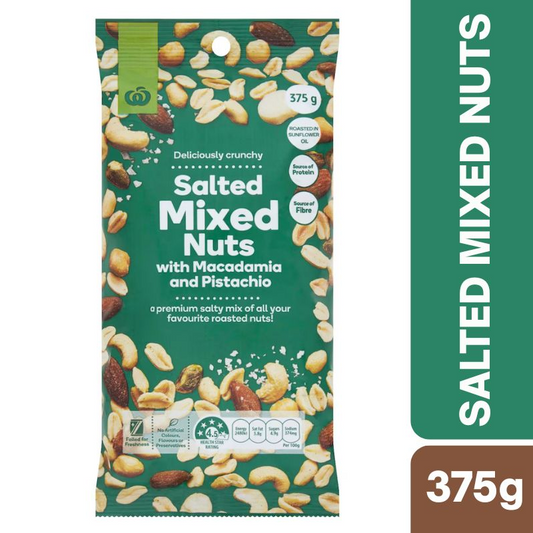 Woolworths Salted Mixed Nuts 375g | Oz Mart