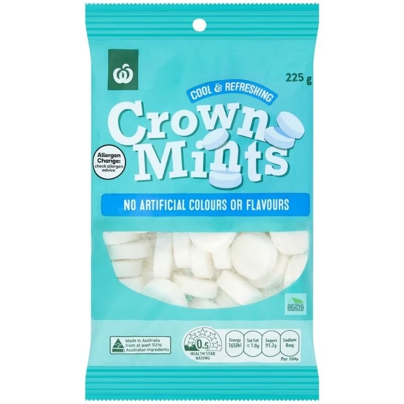 Woolworths Crown Mints 225g