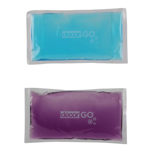 Decor Reusable Gel Ice Twin Pack (Purple/Blue)