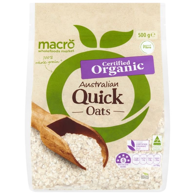 [Expiry: 02/10/2026] Woolworths Macro Organic Australian Quick Oats 500g
