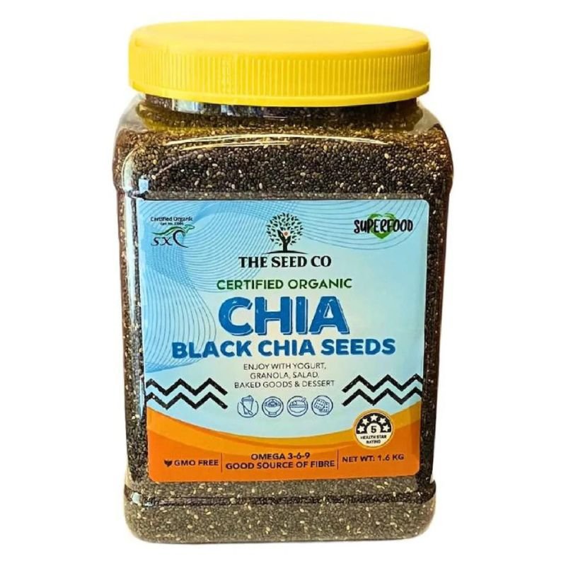 The Seed Organic Co Black Chia Seeds 1.6 KG