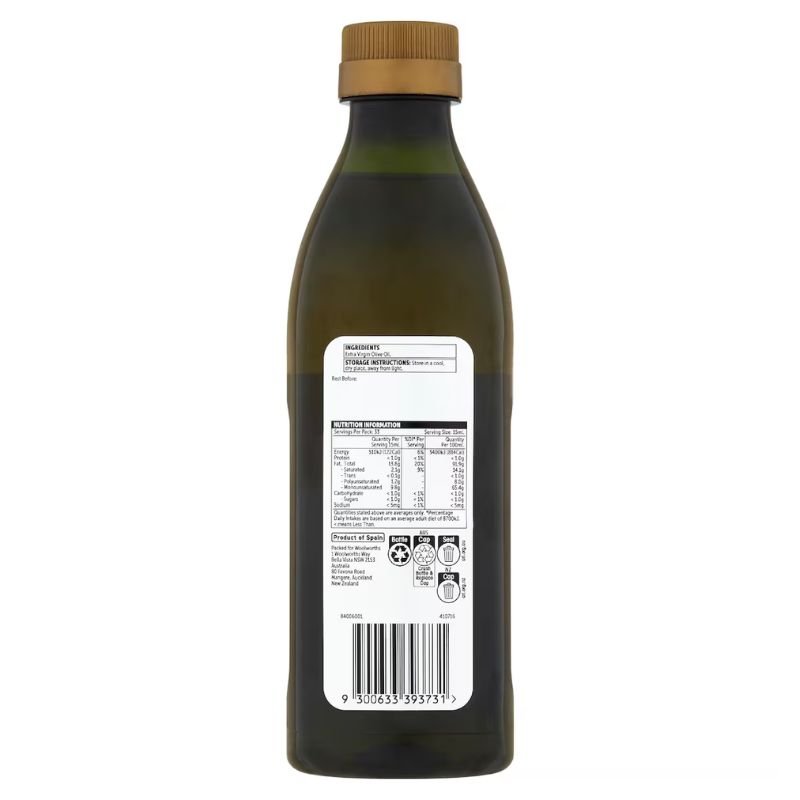 [Expiry:13/11/2026] Woolworths Extra Virgin Olive Oil 500mL