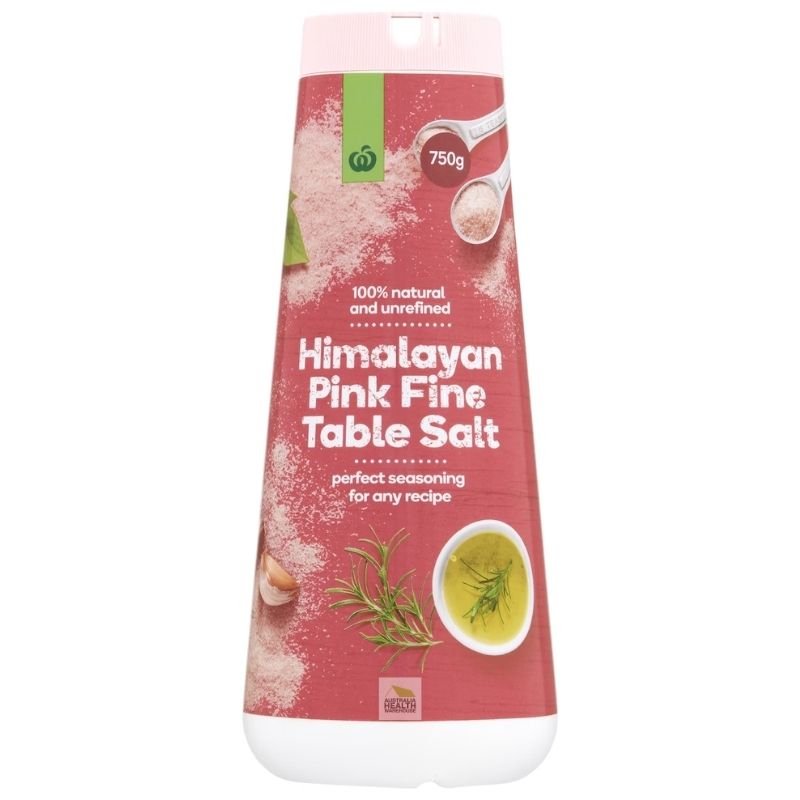 [Expiry Date: 24/06/2028] Woolworths Himalayan Pink Fine Table Salt 750g