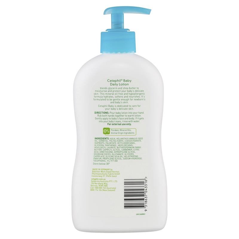 [Expiry: 01/2028] Cetaphil Baby Daily Lotion 400mL