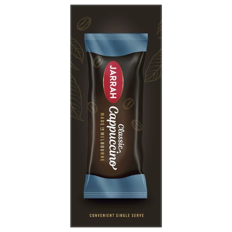 [Expiry: 23/12/2026] Jarrah Cappuccino Satchets 10 Pack 125g