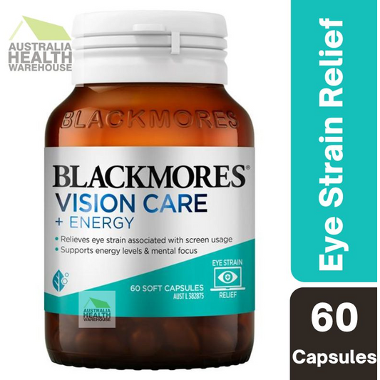 [Expiry: 10/2025] Blackmores Vision Care + Energy 60 Capsules