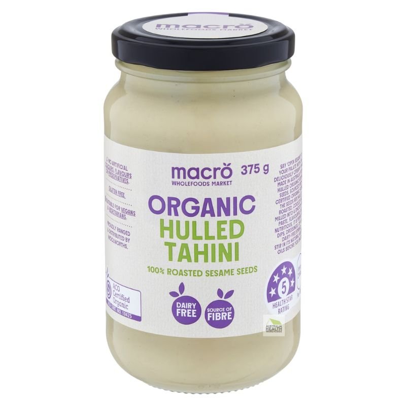 [Expiry Date:02/02/2028] Woolworths Macro Organic Hulled Tahini Spread 375g
