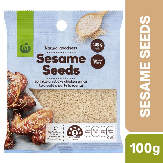 [CLEARANCE Expiry Date: 06/07/2026] Woolworths Sesame Seeds 100g