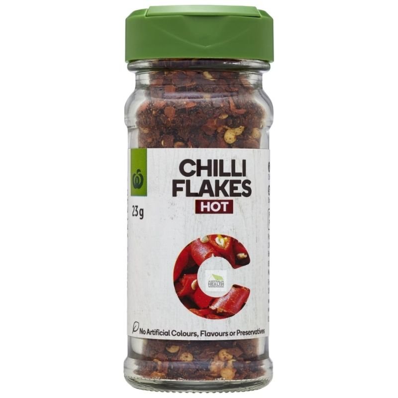 [Expiry: 08/2028] Woolworths Chilli Flakes Hot 23g