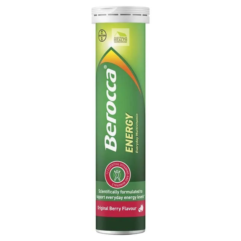 [Expiry Date: 20/04/2027] Berocca Energy Original Berry 60 Effervescent Tablets