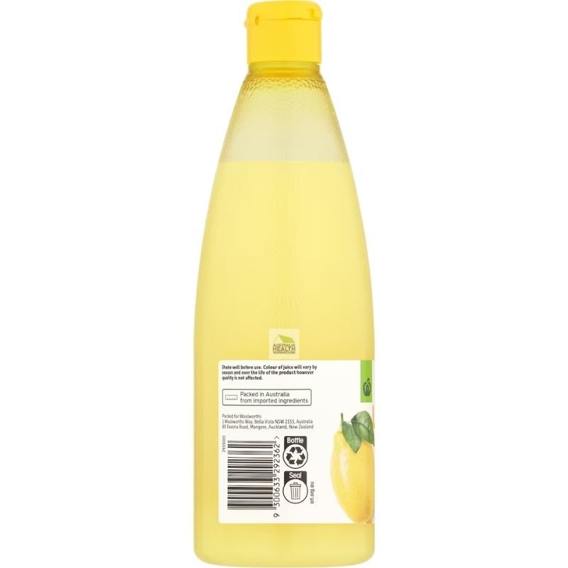 [Expiry Date: 20/01/2027] Woolworths Lemon Juice 500mL