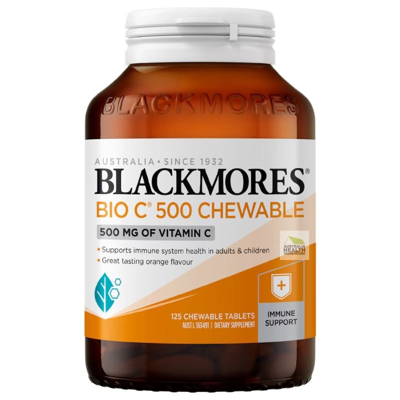[Expiry: 17/05/2026] Blackmores Bio C 500mg 125 Chewable Vitamin C Tablets