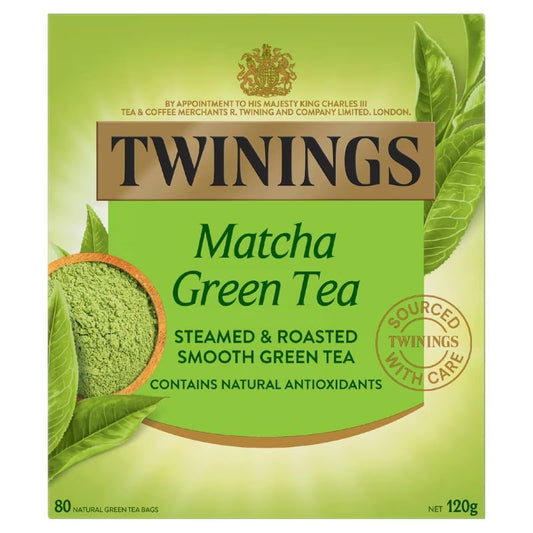 [Expiry Date: 11/11/2028] Twinings Matcha Green Tea Bags 80 Pack 120g