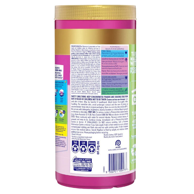 [Expiry Date: 11/2027] Vanish Gold 0% Stain Remover & Laundry Booster Powder 2kg