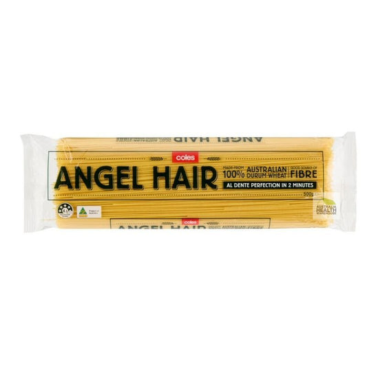 Coles Durum Wheat Angel Hair Spaghetti 500g