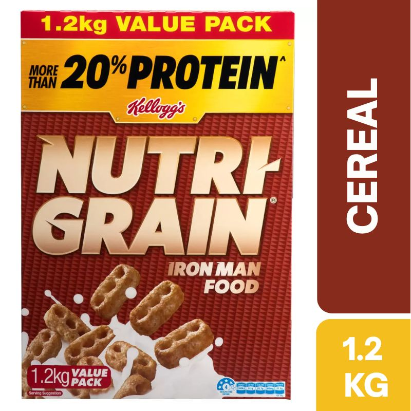 [Expiry Date: 09/11/2026] Kellogg's Nutri Grain Breakfast Cereal 1.2kg