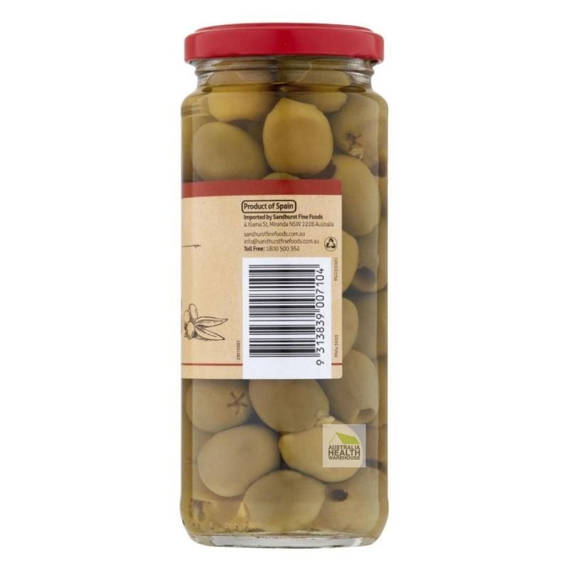 Sandhurst Pitted Green Olives 350g