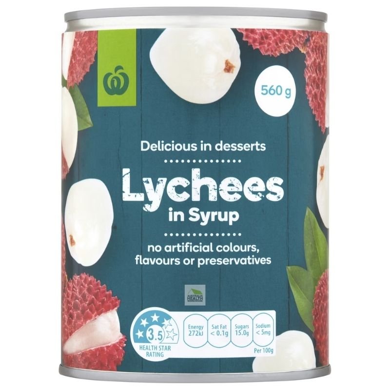 [Expiry Date: 30/04/2027] Woolworths Lychees In Syrup 560g