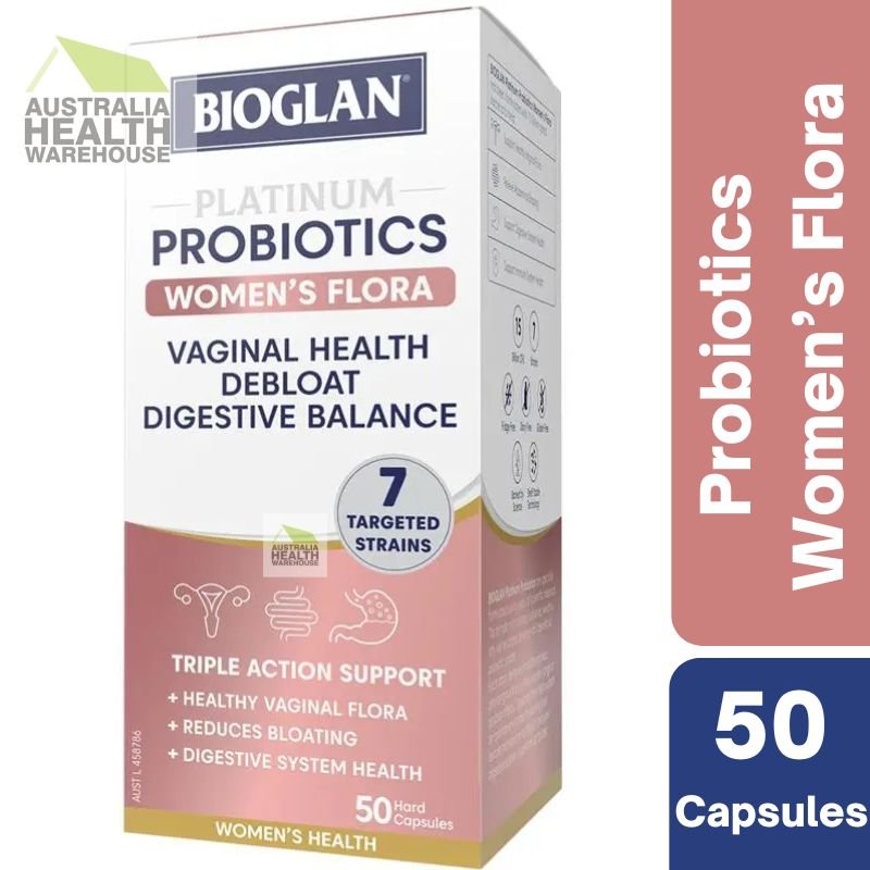 [Expiry: 04/2027] Bioglan Platinum Probiotics Women's Flora 50 Capsules