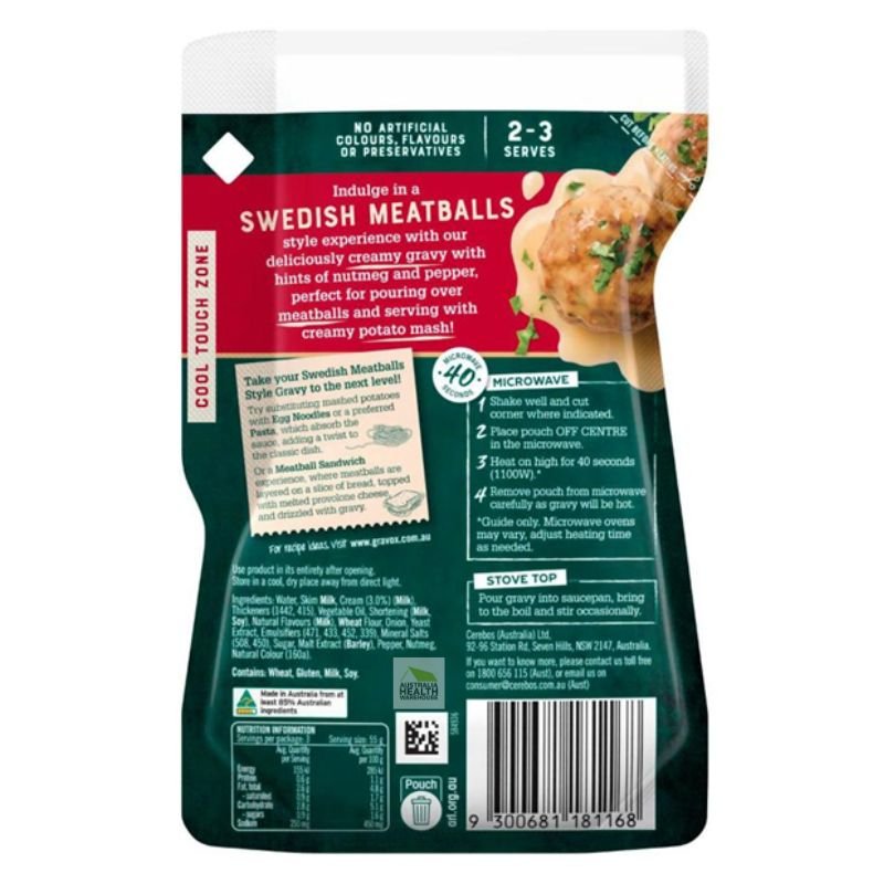 [Expiry: 14/05/2027] Gravox Best Ever Swedish Meatballs Style Gravy 165g