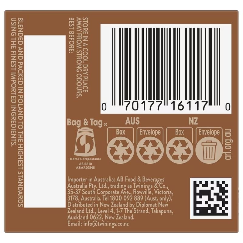 [Expiry: 25/08/2028] Twinings Chai Vanilla Tea Bags 10 pack