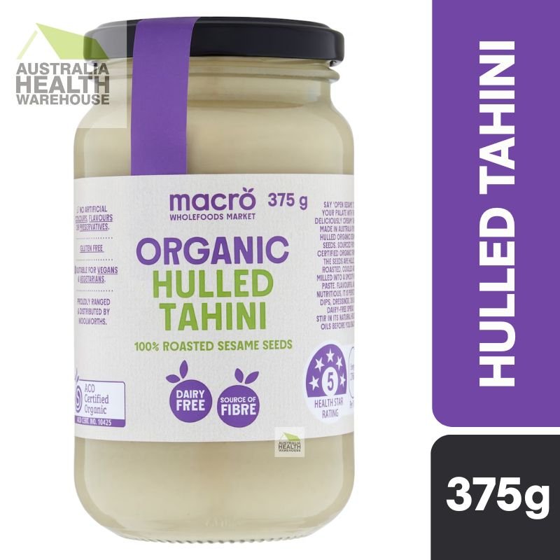 [Expiry Date:02/02/2028] Woolworths Macro Organic Hulled Tahini Spread 375g