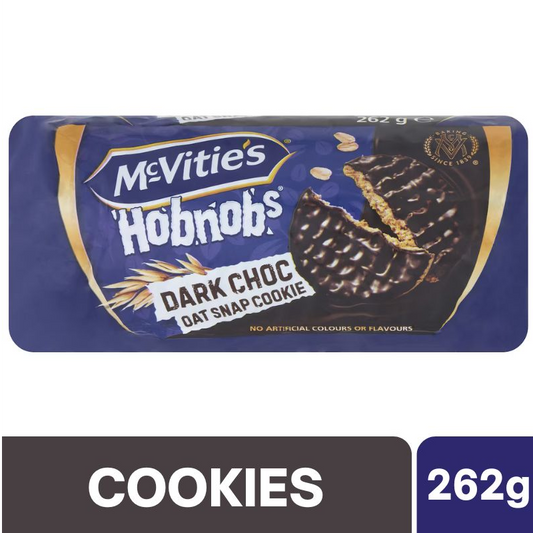 [CLEARANCE Expiry Date: 05/09/2026] Mcvitie's Hobnobs Dark Choc Oat Snap Cookie 262g