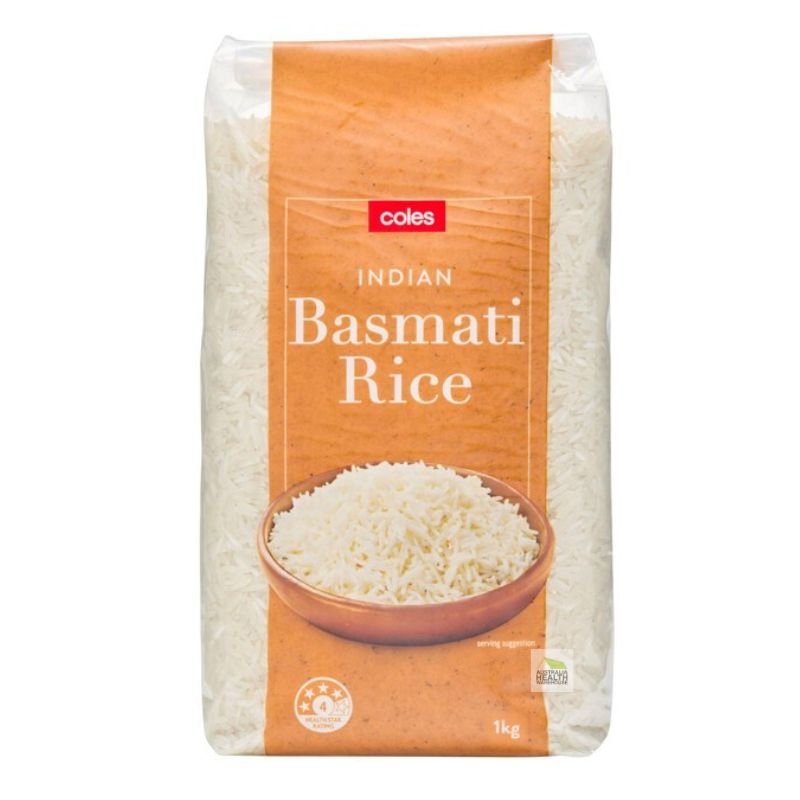 [Expiry: 21/05/2027] Coles Indian Basmati Rice 1kg