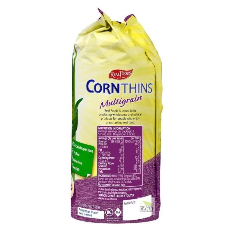 [Expiry: 01/06/2026] Real Foods Corn Thins Multigrain 150g