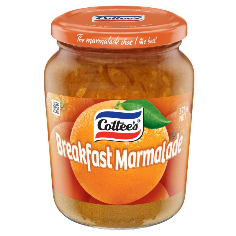 [Expiry Date: 16/04/2028] Cottee's Breakfast Marmalade Jam 375g