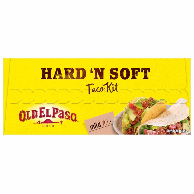 [Expiry Date: 08/03/2027] Old El Paso Hard 'N Soft Taco Kit Mexican Style 350g