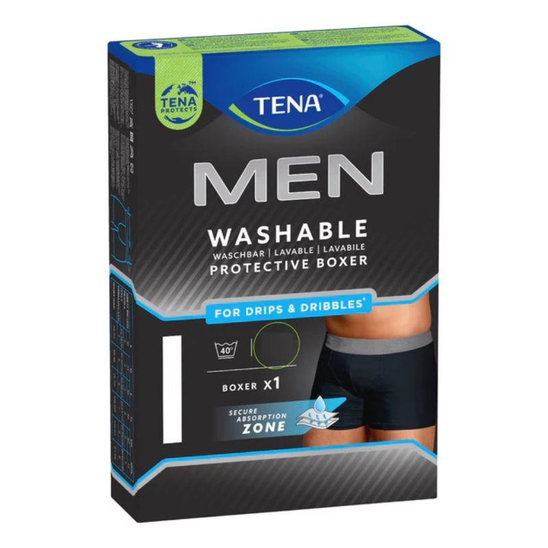 Tena Men Washable Protective Underwear Boxer (XL Size) 1 Pack