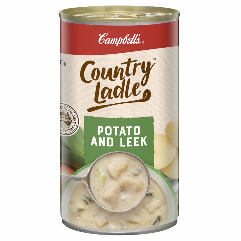 [Expiry Date: 11/02/2028] Campbell's Country Ladle Soup Can Potato & Leek 505g