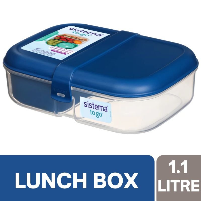 Sistema To Go Ribbon Lunch Box 1.1 Litre (Blue)