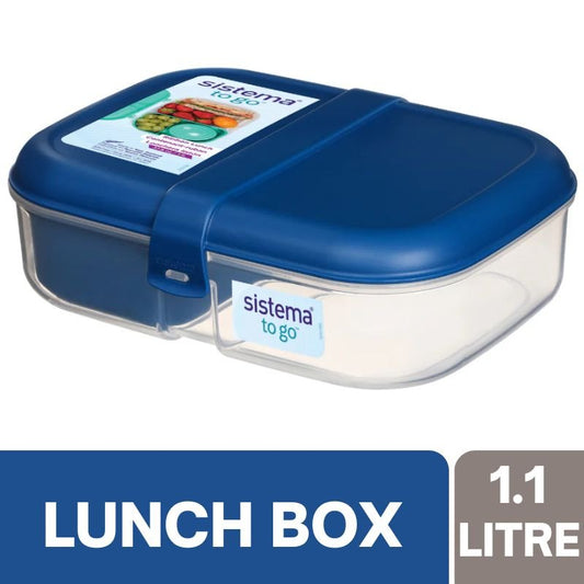 Sistema To Go Ribbon Lunch Box 1.1 Litre (Blue)