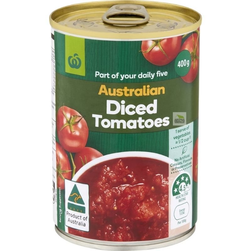Woolworths Australian Diced Tomatoes 400g