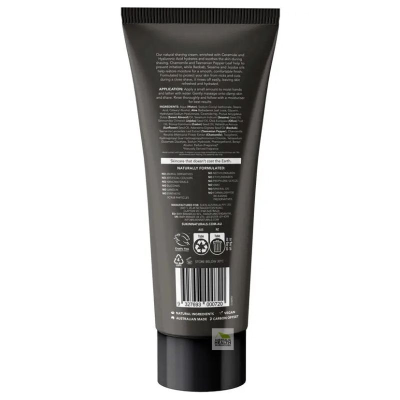 Sukin For Men Shaving Cream 200mL
