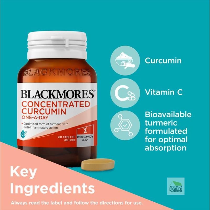 [Expiry: 07/2025] Blackmores Concentrated Curcumin One-A-Day 60 Tablets