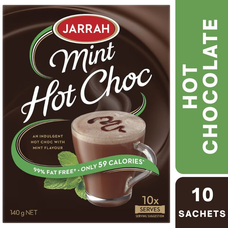 [Expiry: 08/04/2027] Jarrah Mint Hot Chocolate Satchets 10 Pack 125g