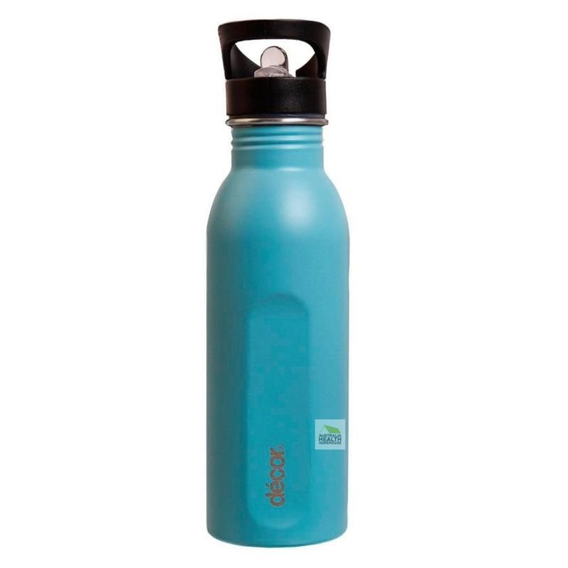 Decor Snap & Seal Straw Cap Stainless Steel Bottle 600mL (PINK)